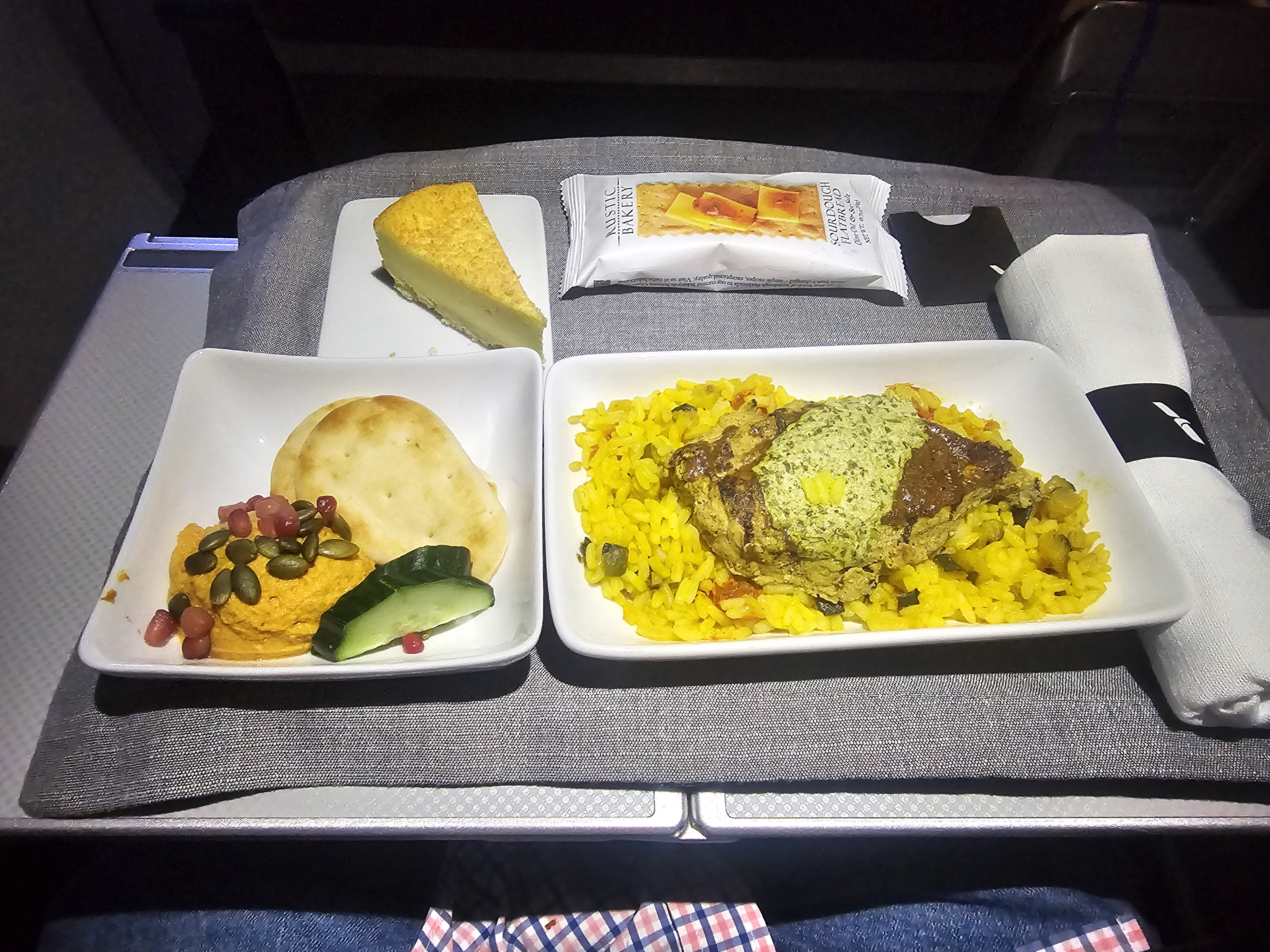 American Airlines lunch from LAS to DFW.